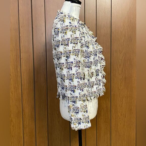 L'AGENCE Angelina Woven Crop Jacket size 0 - Picture 12 of 15